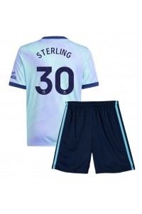 Arsenal Raheem Sterling #30 Babyklær Tredje Fotballdrakt til barn 2024-25 Korte ermer (+ Korte bukser)